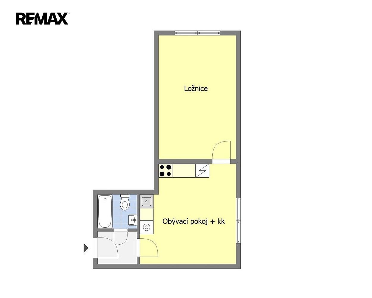 Byt 2+kk · 38 m² · Praha - Michle, okres Praha 4, Hlavní město Praha - 3