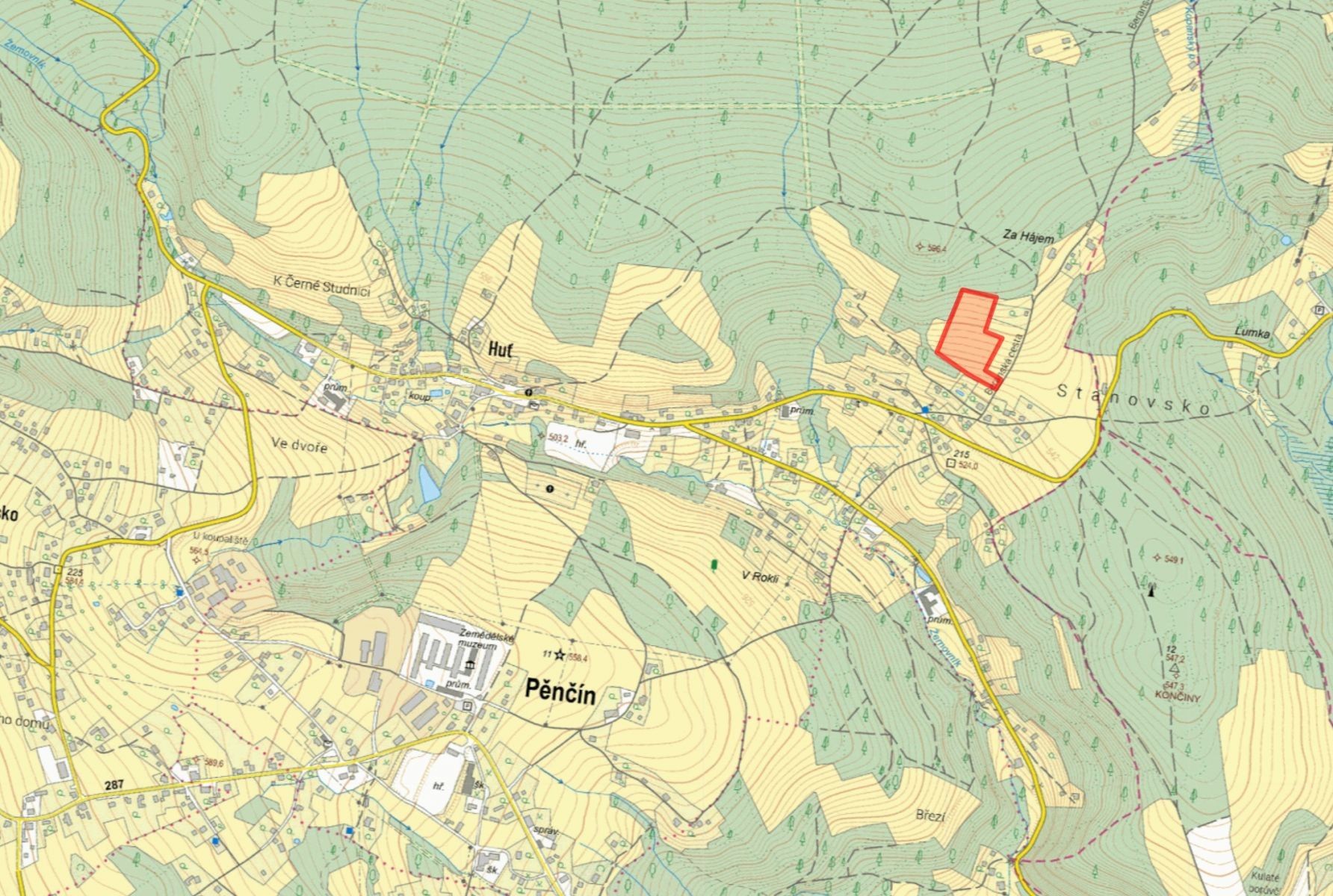 Prodej zemědělský pozemek - Pěnčín Huť - 2