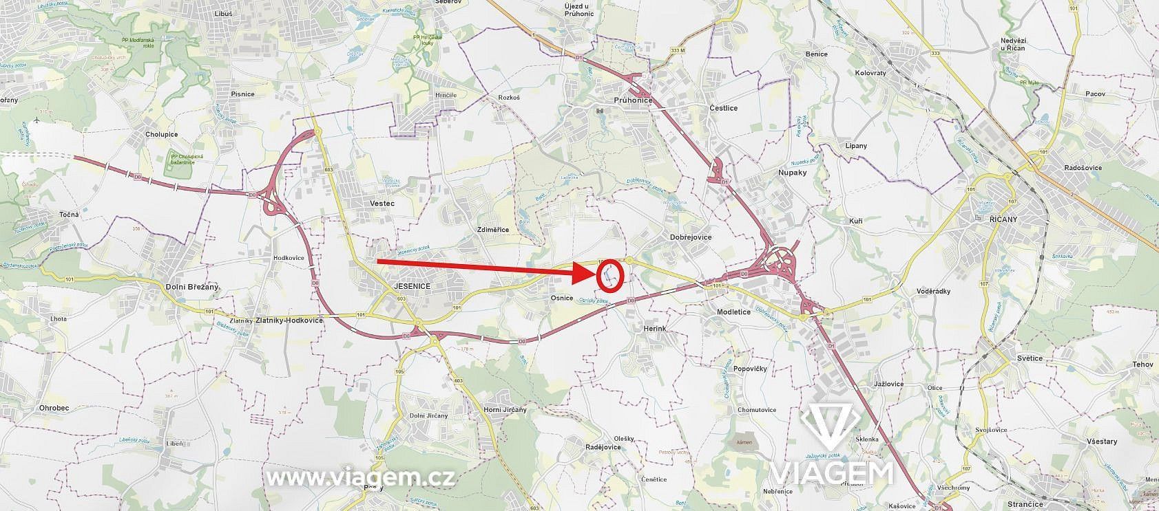 Prodej zemědělský pozemek - Dobřejovice, okres Praha-východ - 2
