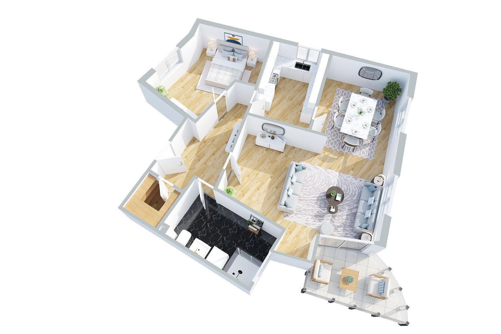 2+kk, Taunusstraße 58, , Bádensko-Württembersko, 100 m² - 1