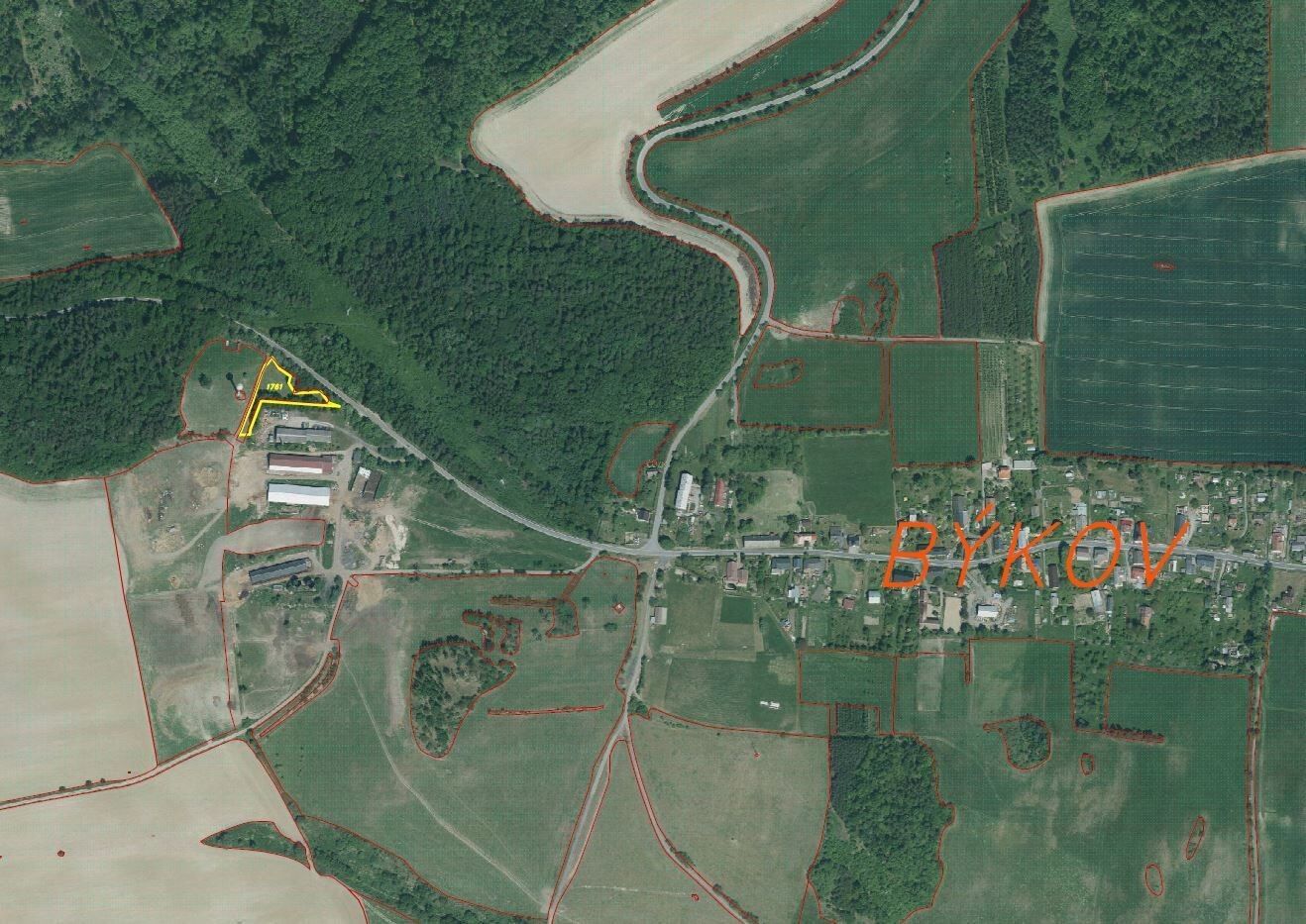 Prodej pozemek - Býkov-Láryšov Býkov, 2 300 m² - 5