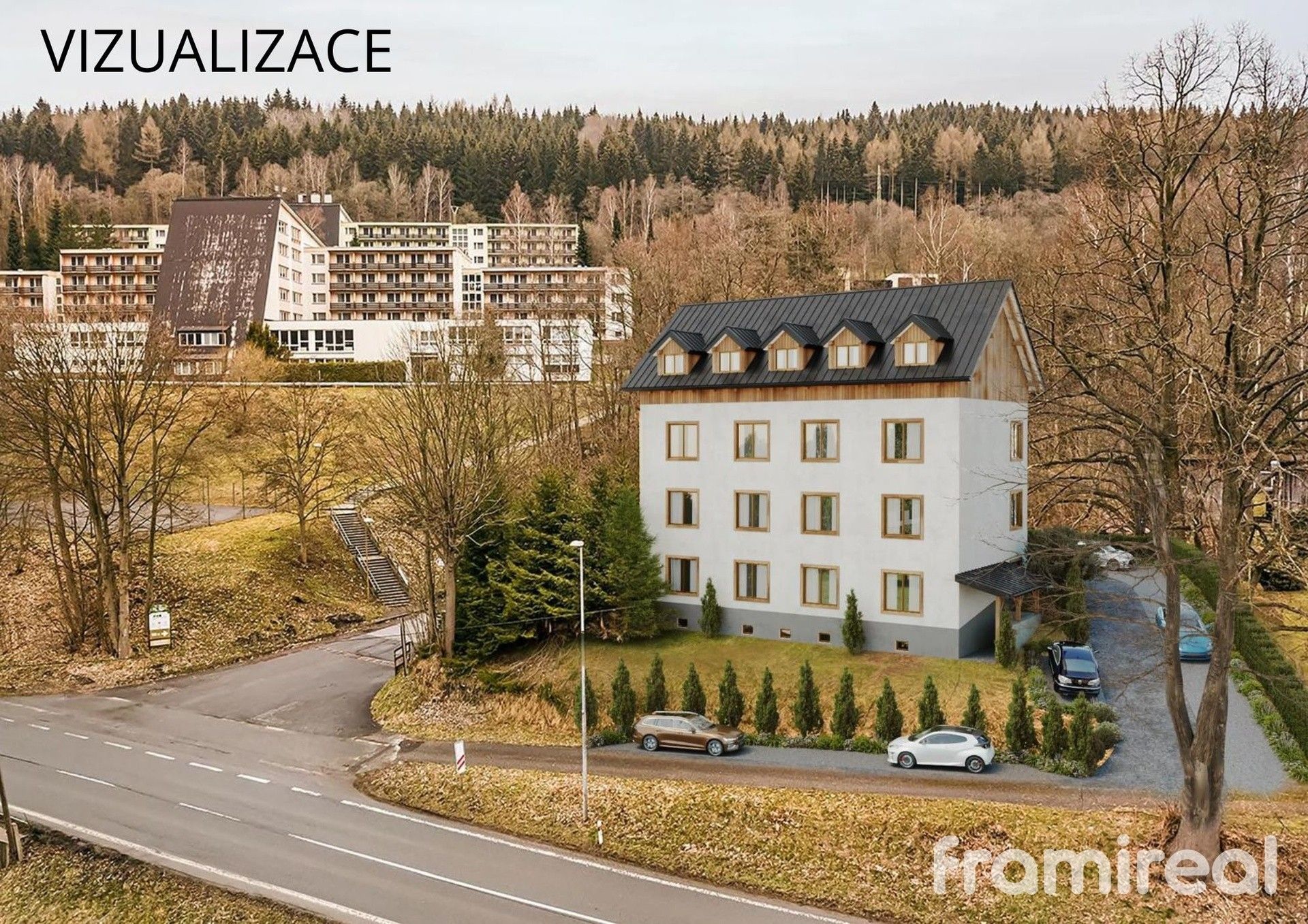 Ubytovací zařízení, Rejhotice, Loučná nad Desnou, 584 m²