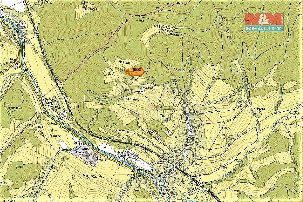 Prodej louka - Lužná, okres Vsetín, Zlínský kraj - 2
