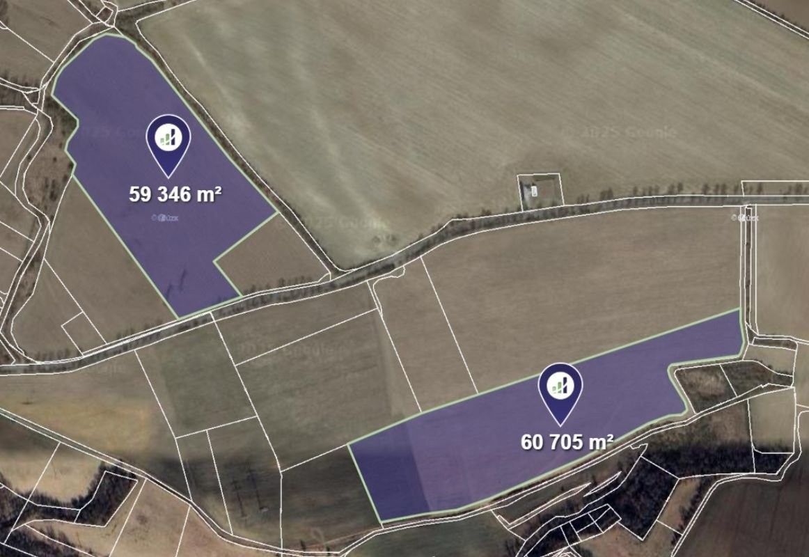 Zemědělské pozemky, Vysoká, 60 026 m² - 1