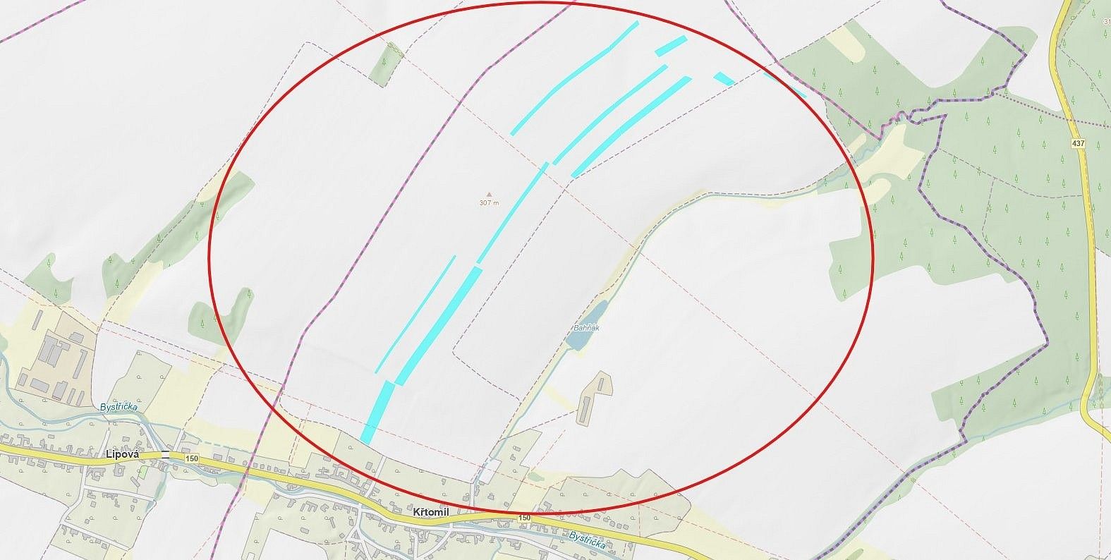 Zemědělský pozemek, 43 657 m²