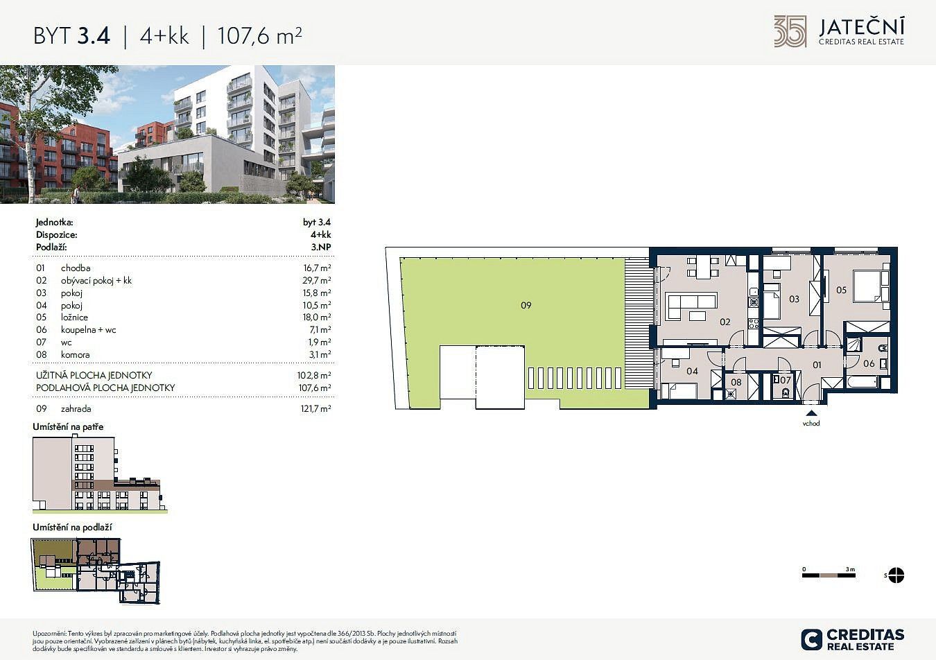 Prodej byt 4+kk - Praha - Holešovice, okres Praha 7, Hlavní město Praha, 103 m² - 5