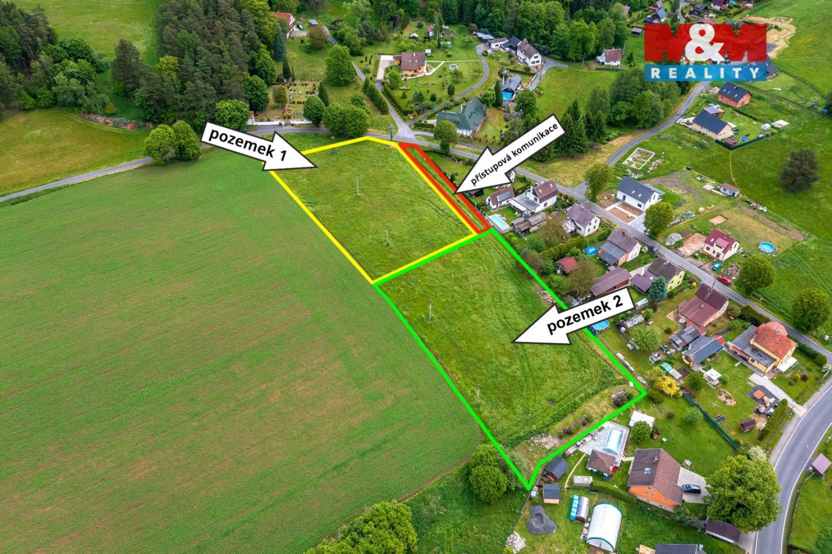 Prodej pozemek pro bydlení - Stará Oleška, Huntířov