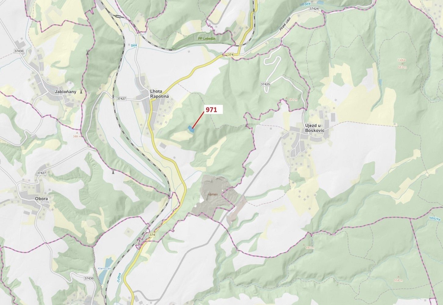 Les, 4 308 m²