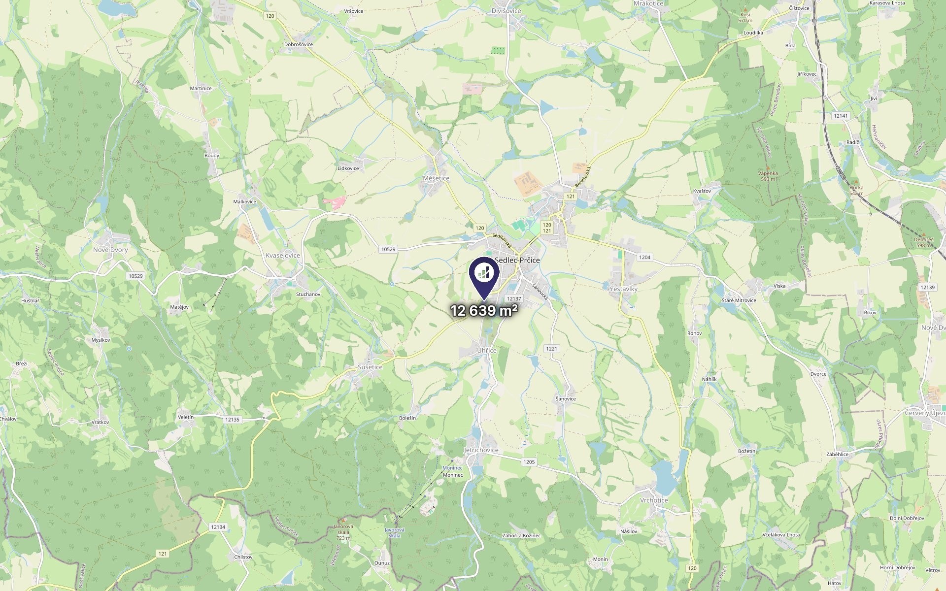Komerční pozemek · 527 m² · Sedlec-Prčice - 3