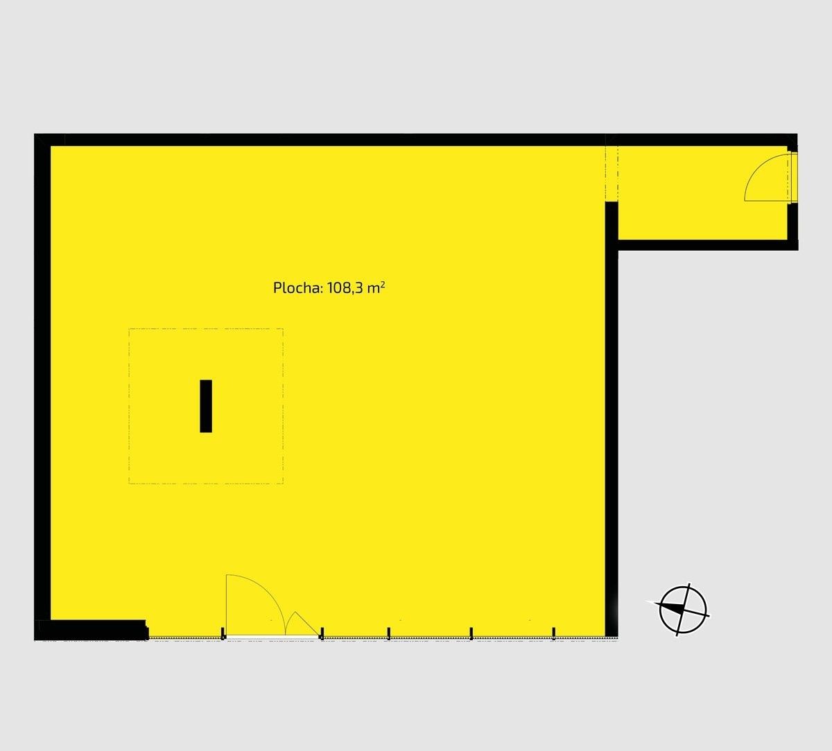 Prodej obchodní prostory - Parmská, Praha, 108 m²