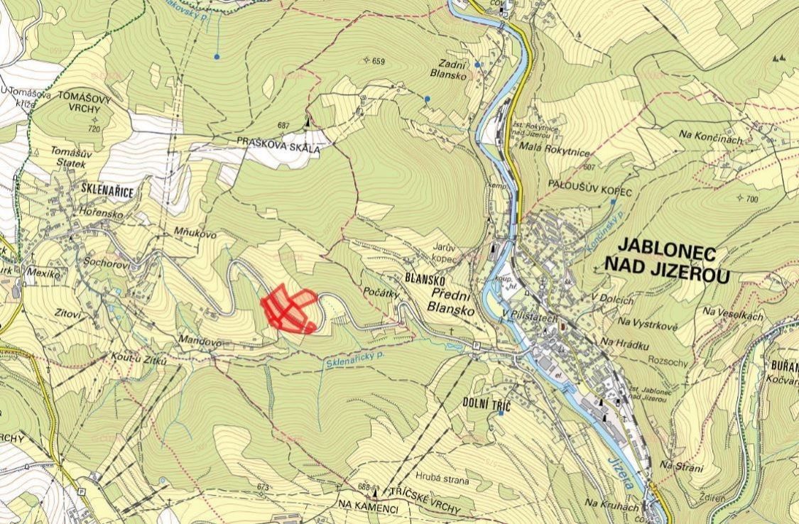 Prodej zemědělský pozemek - Sklenařice, Vysoké nad Jizerou