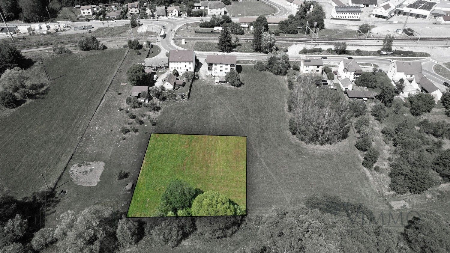 Pozemky pro bydlení, Střítež Kaplice-nádraží, 2 410 m² - 1