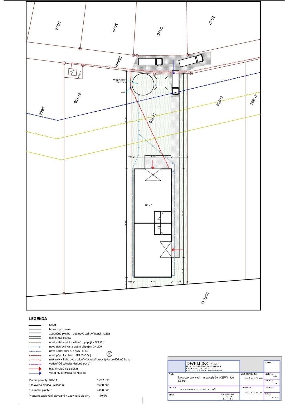 Prodej komerční pozemek - Úsilné, 1 m²