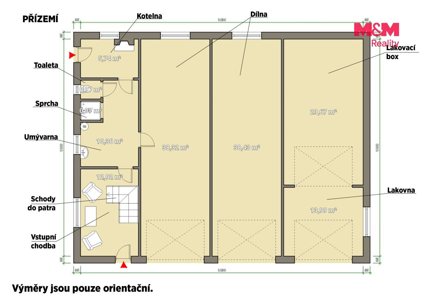 Prodej výrobní prostory - Bohy, 152 m² - 5