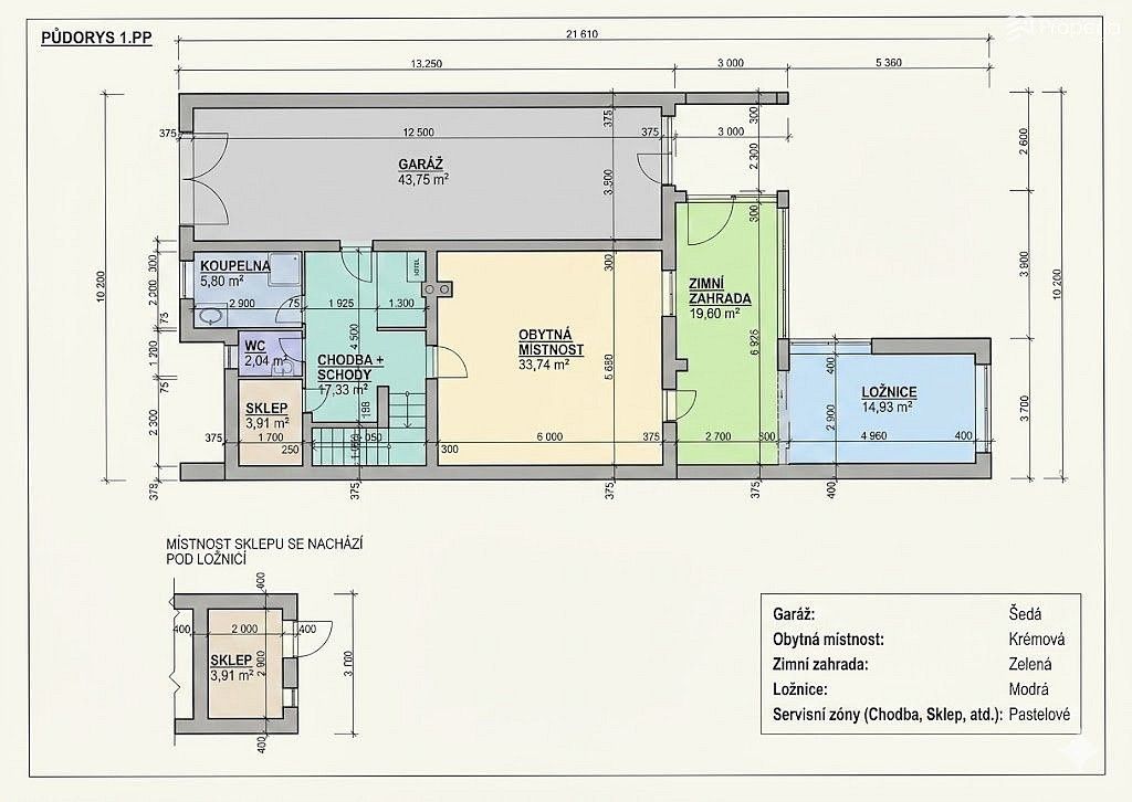 Prodej rodinný dům - Mokrá-Horákov, okres Brno-venkov, 365 m² - 5