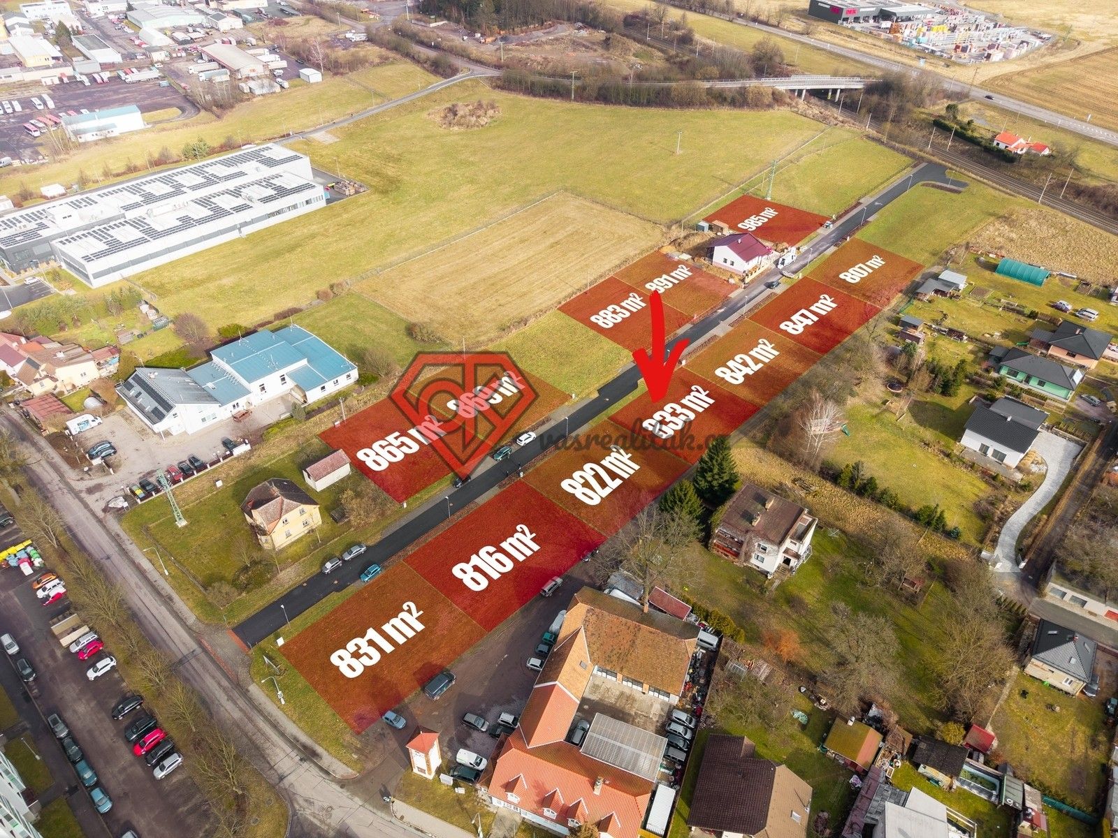 Pozemky pro bydlení, Ústí nad Orlicí, 833 m² - 2