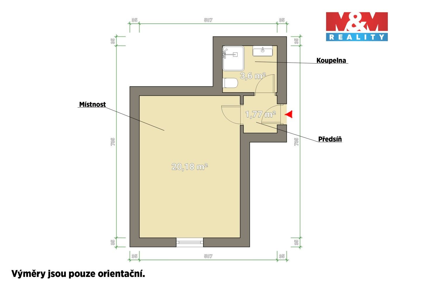 Obchodní prostory, Ořechová, Plzeň, 26 m² - 2