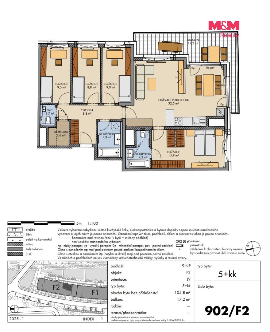 5+kk, Bartůňkova, Praha, 106 m² - 2