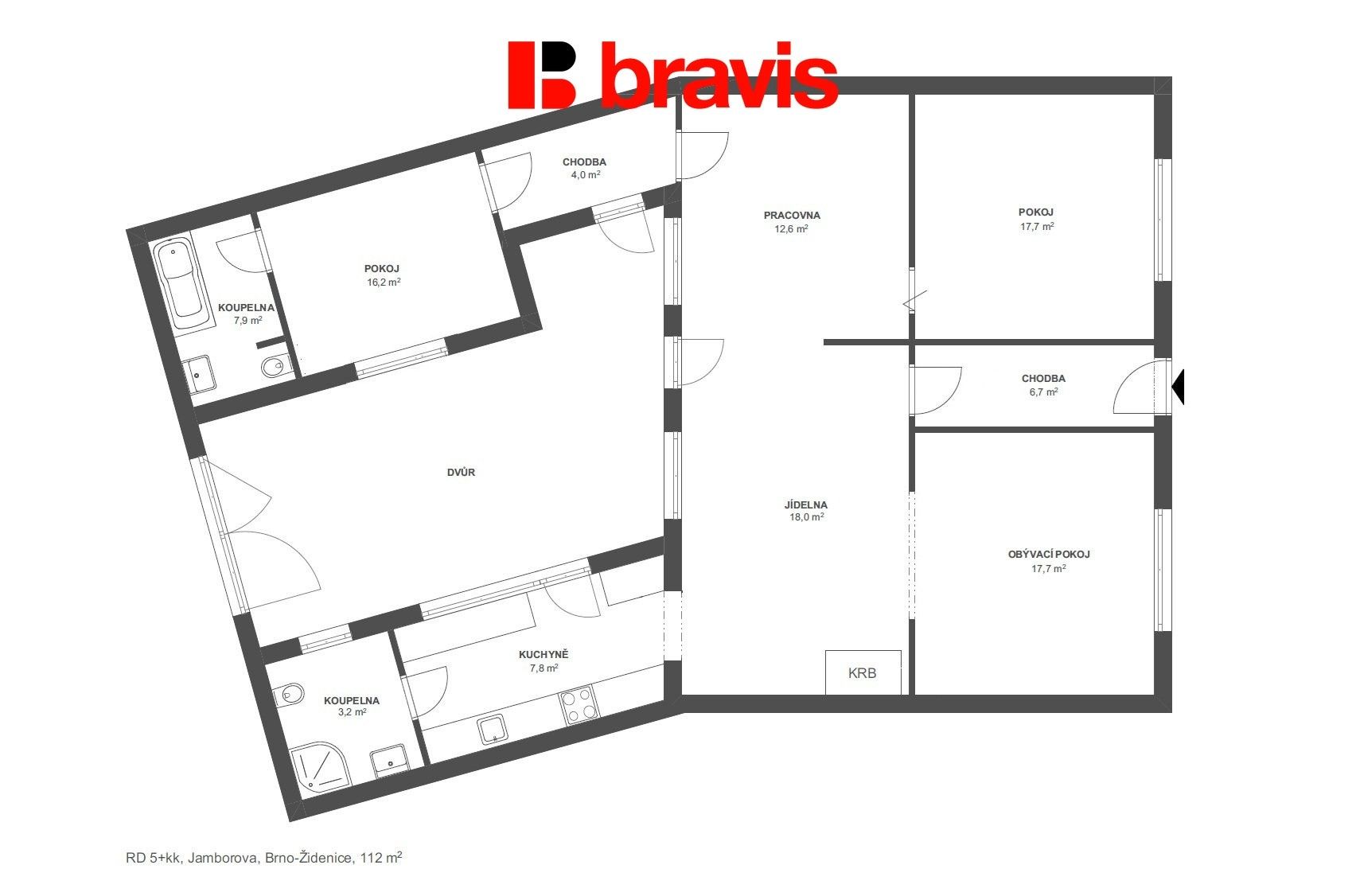 Prodej rodinný dům - Jamborova 3170, Brno Židenice, 112 m² - 5