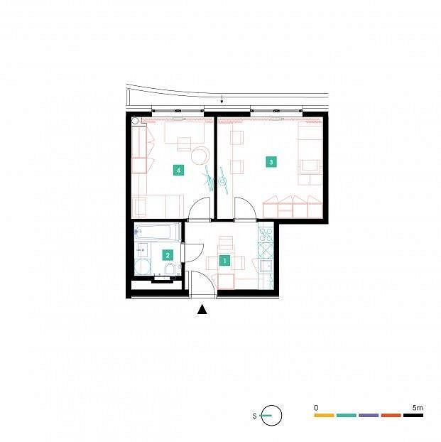 2+1, Praha - Stodůlky, okres Praha 13, Hlavní město Praha, 42 m² - 2