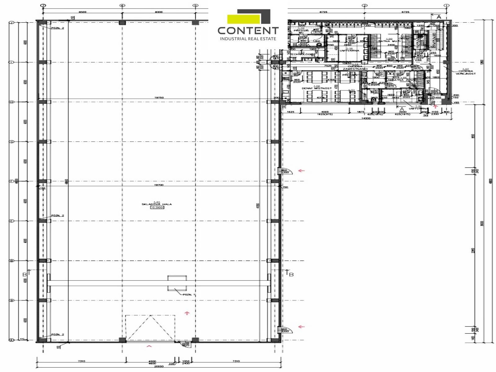 Pronájem výrobní prostory - Zaoralova, Brno, 1 067 m² - 5
