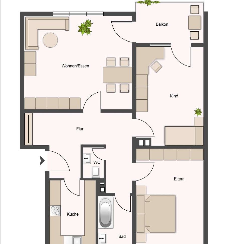 3+1, Heilbronn Klingenberg Baden-Württemberg 74081, 84 m² - 1