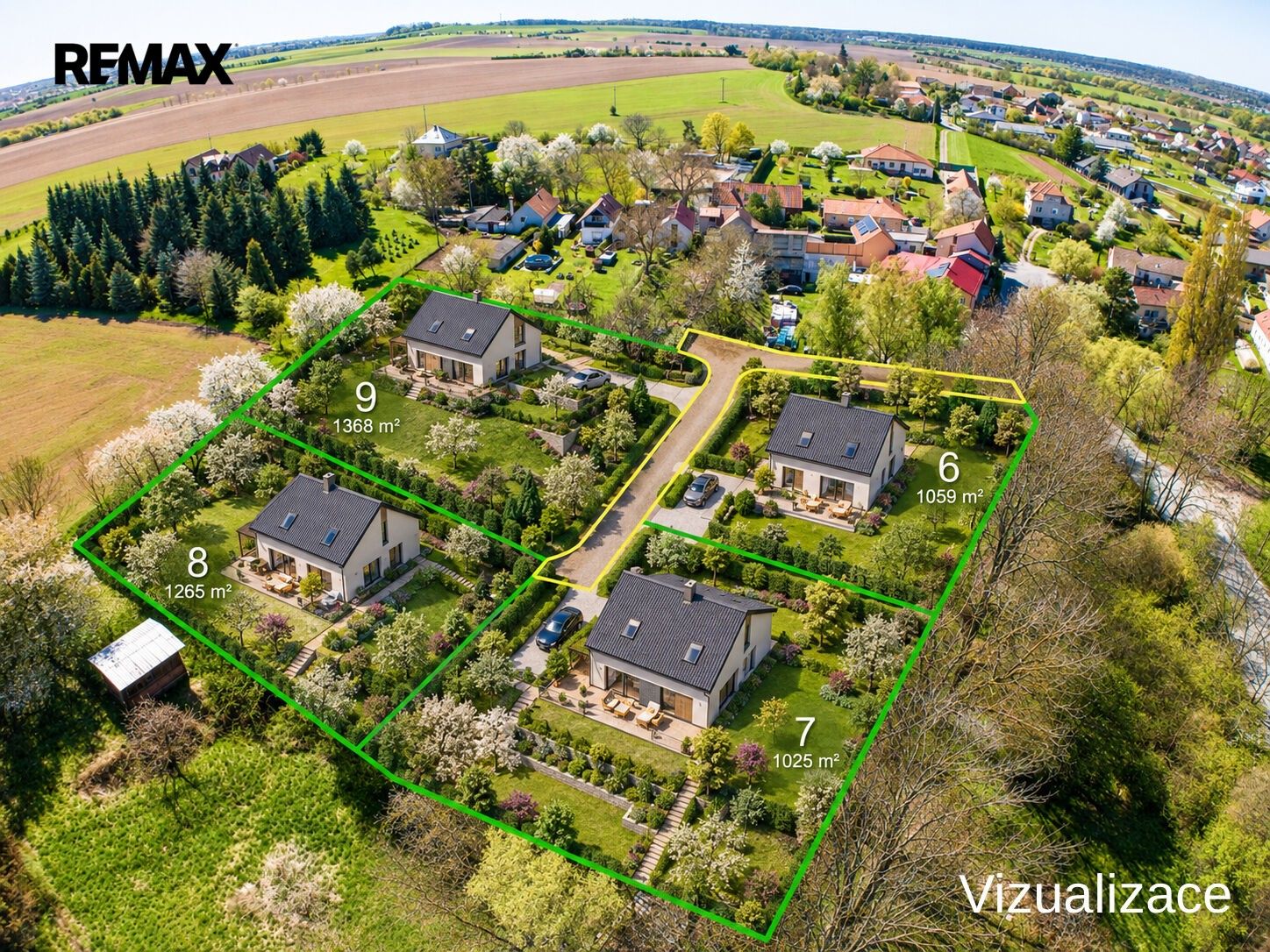 Pozemky pro bydlení, Tuklaty, 1 368 m² - 2