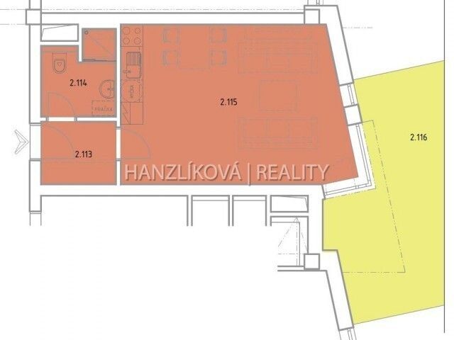 Pronájem byt 1+kk - Pekárenská, České Budějovice, 34 m²
