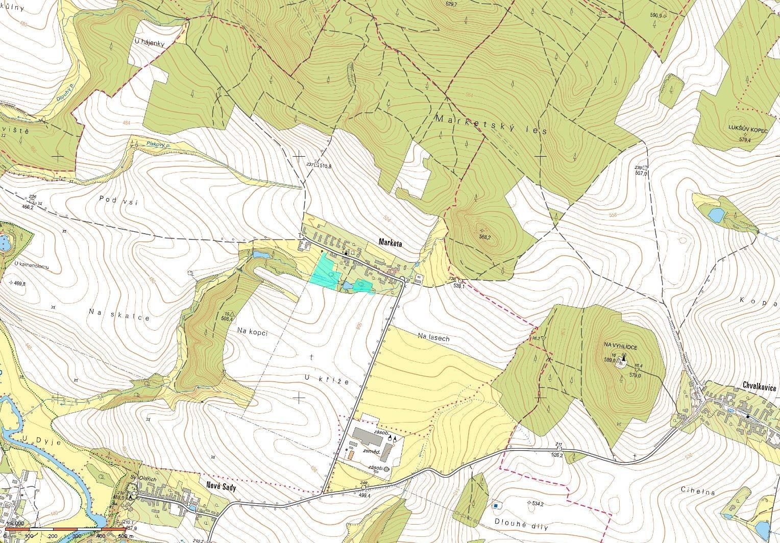 Prodej louka - Marketa, Písečné, 13 631 m²