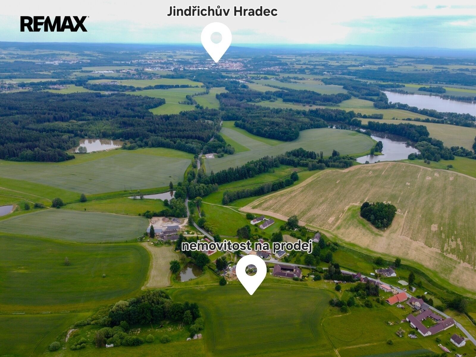 Pozemky pro bydlení, Jindřichův Hradec, 10 262 m² - 2