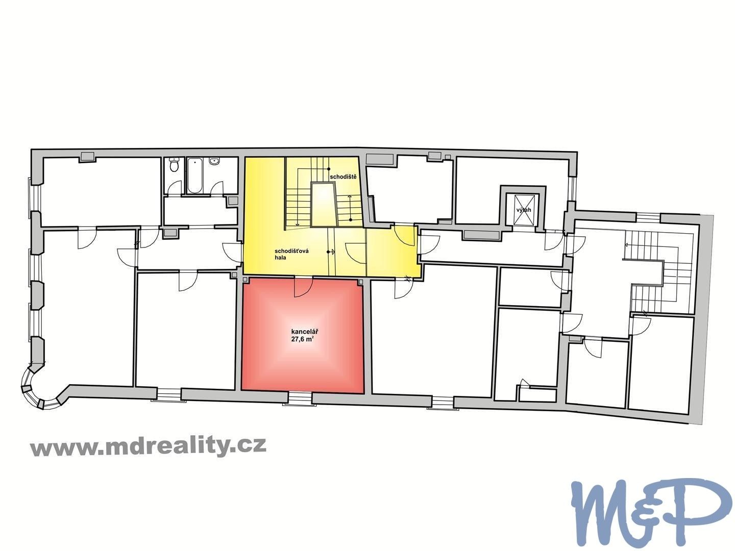 Kanceláře, Komenského, Jihlava, 28 m² - 2