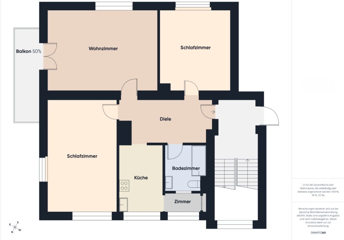 3+1, Stuttgart West Baden-Württemberg 70197, 94 m² - 1