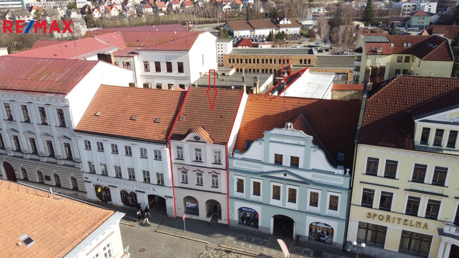 Činžovní domy, Masarykovo náměstí 32, Pelhřimov, 490 m²