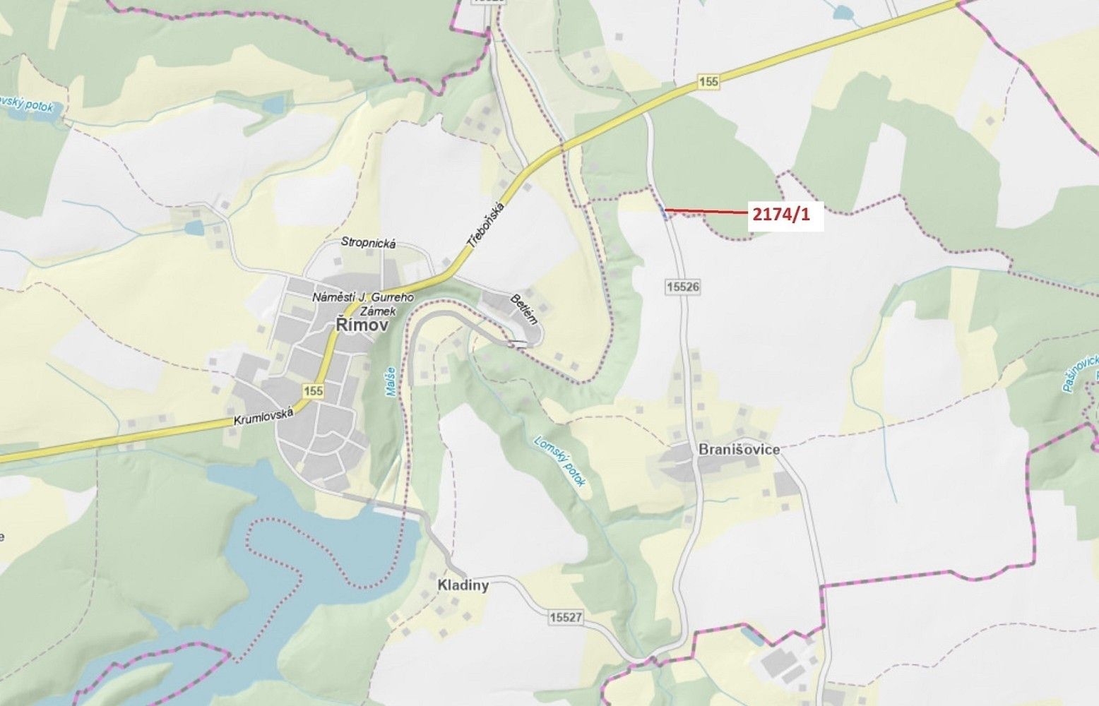Prodej pozemek - Římov, okres České Budějovice, Jihočeský kraj - 1