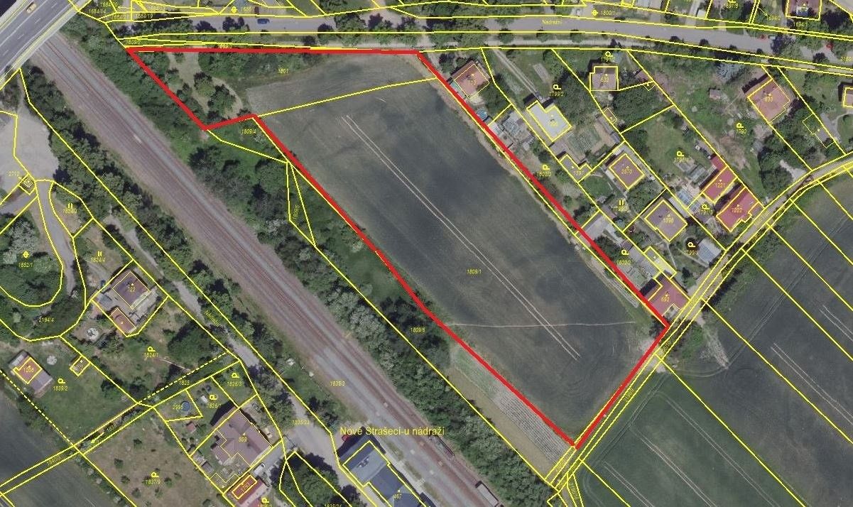 Pozemky pro bydlení, Nádražní, Nové Strašecí, 12 266 m² - 1