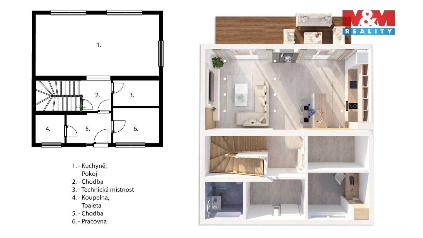Prodej rodinný dům - Dobrovského, Mělník, 132 m²
