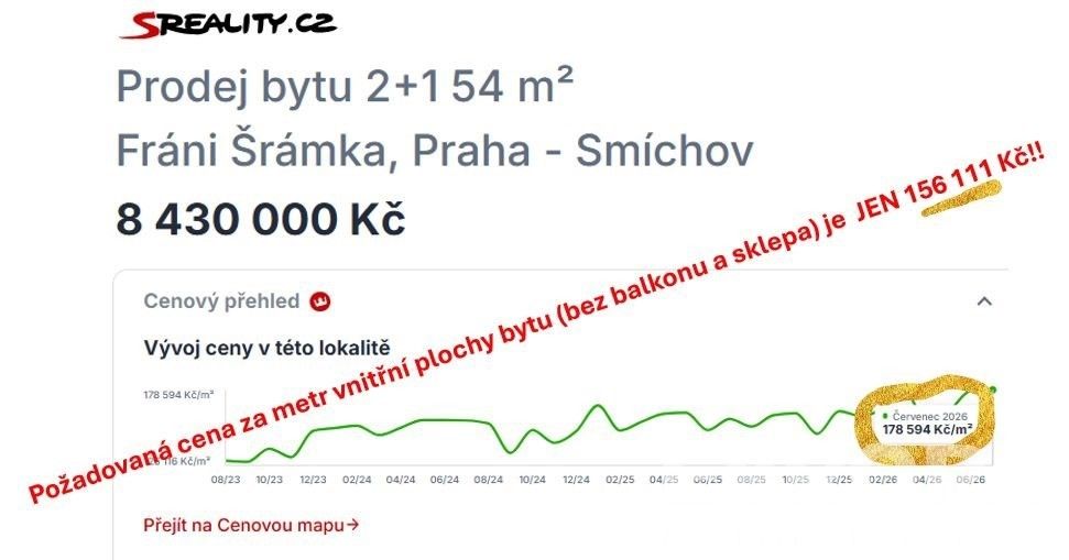 2+1, Fráni Šrámka 2619, Praha Smíchov, 54 m² - 2