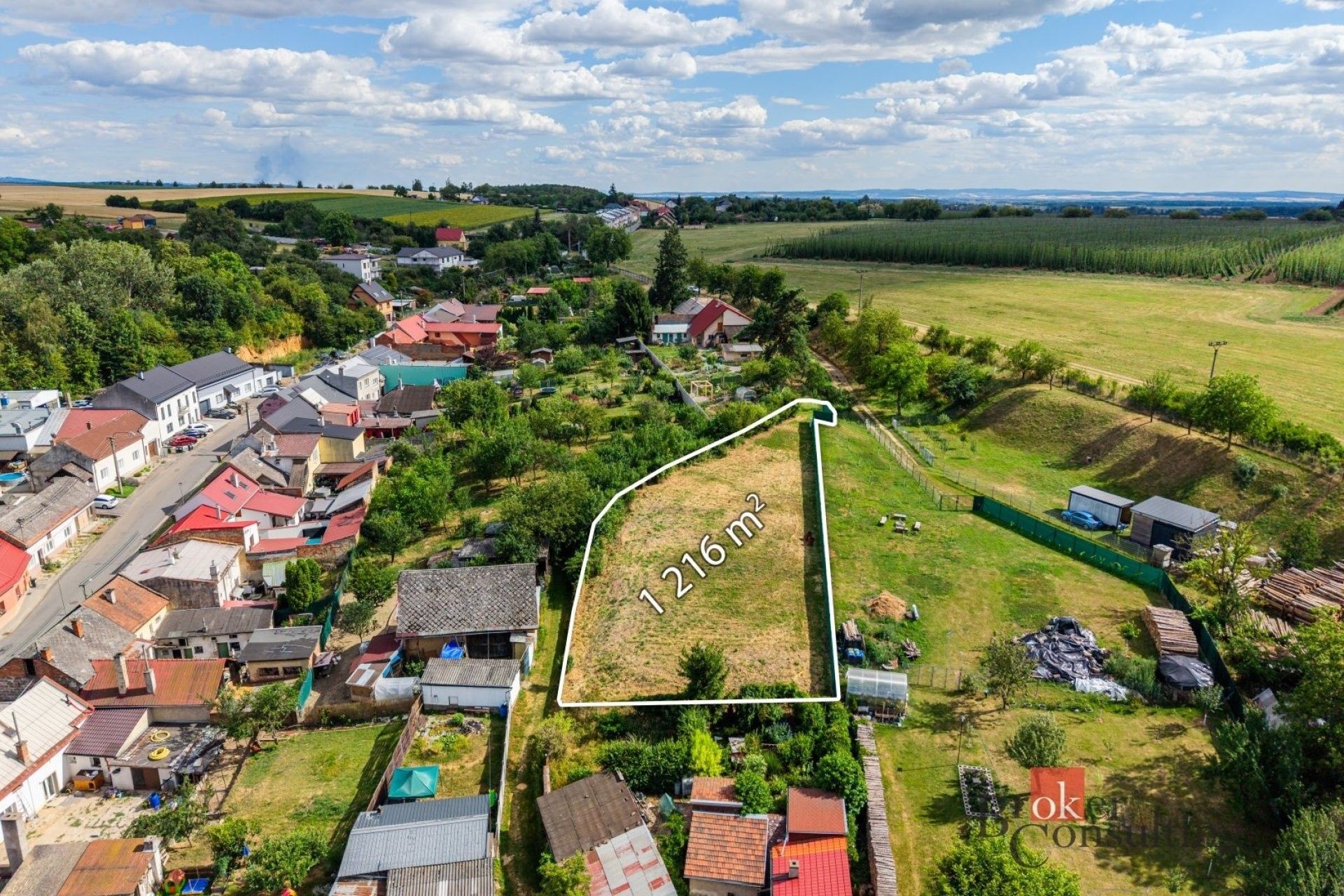 Pozemek pro bydlení, 1 216 m²