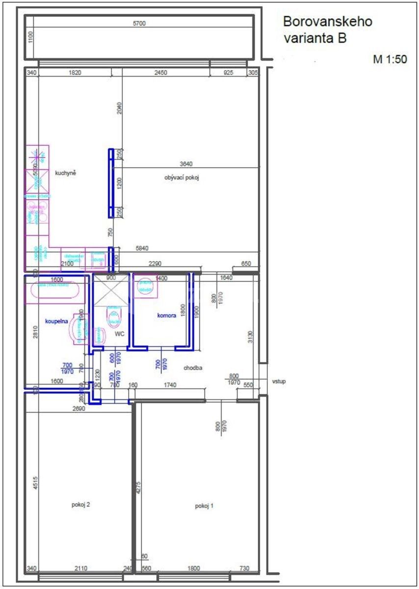 3+kk, Borovanského, Praha - Stodůlky, 79 m² - 2