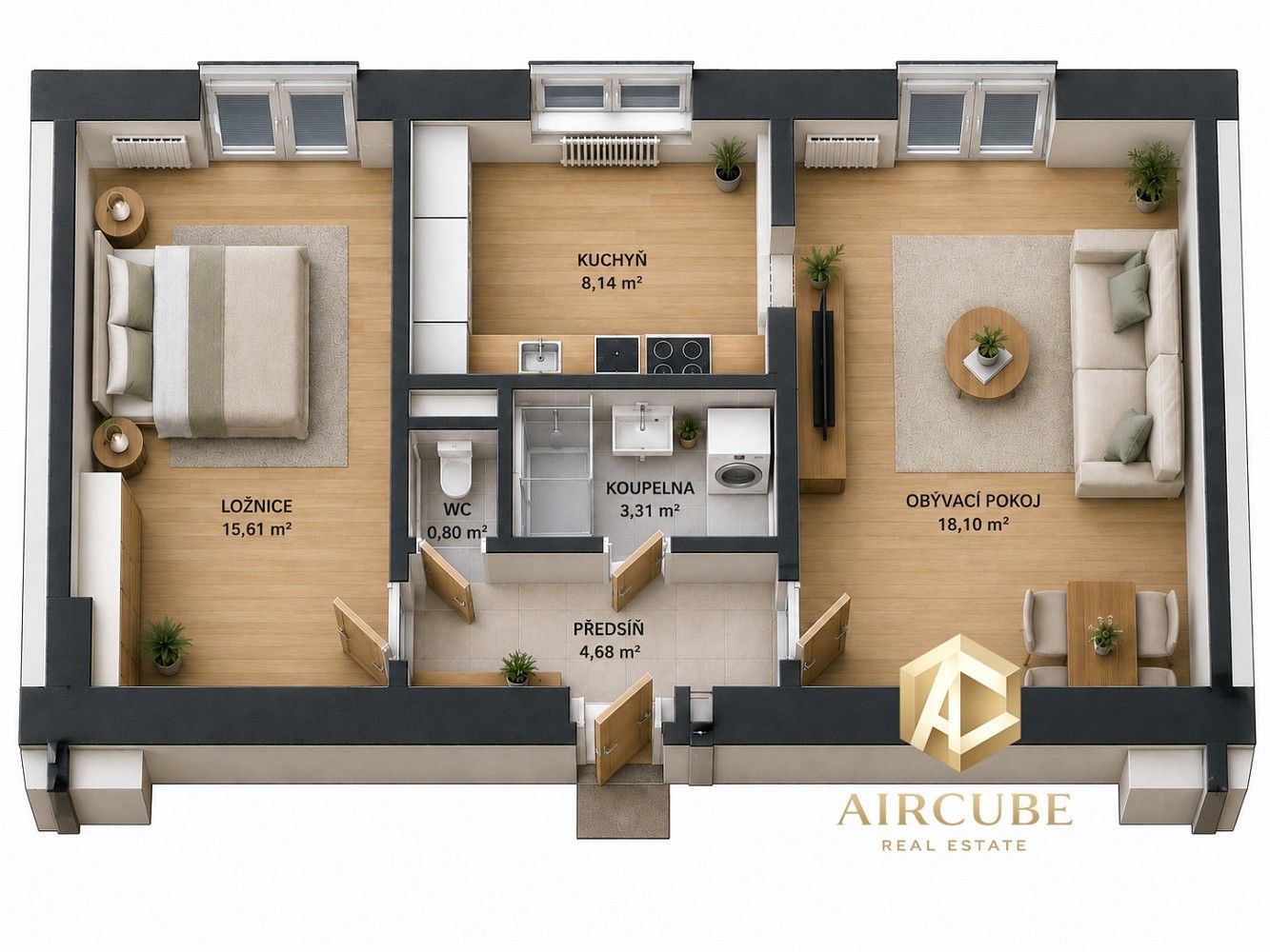 Byt 2+kk · 54 m² · Praha - Strašnice, okres Praha 10, Hlavní město Praha - 3