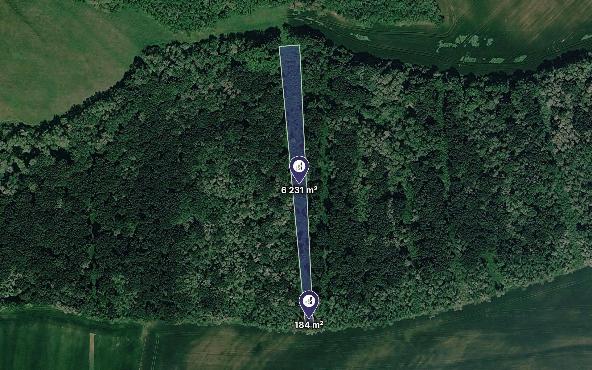 Lesy, Diváky, 6 415 m² - 1