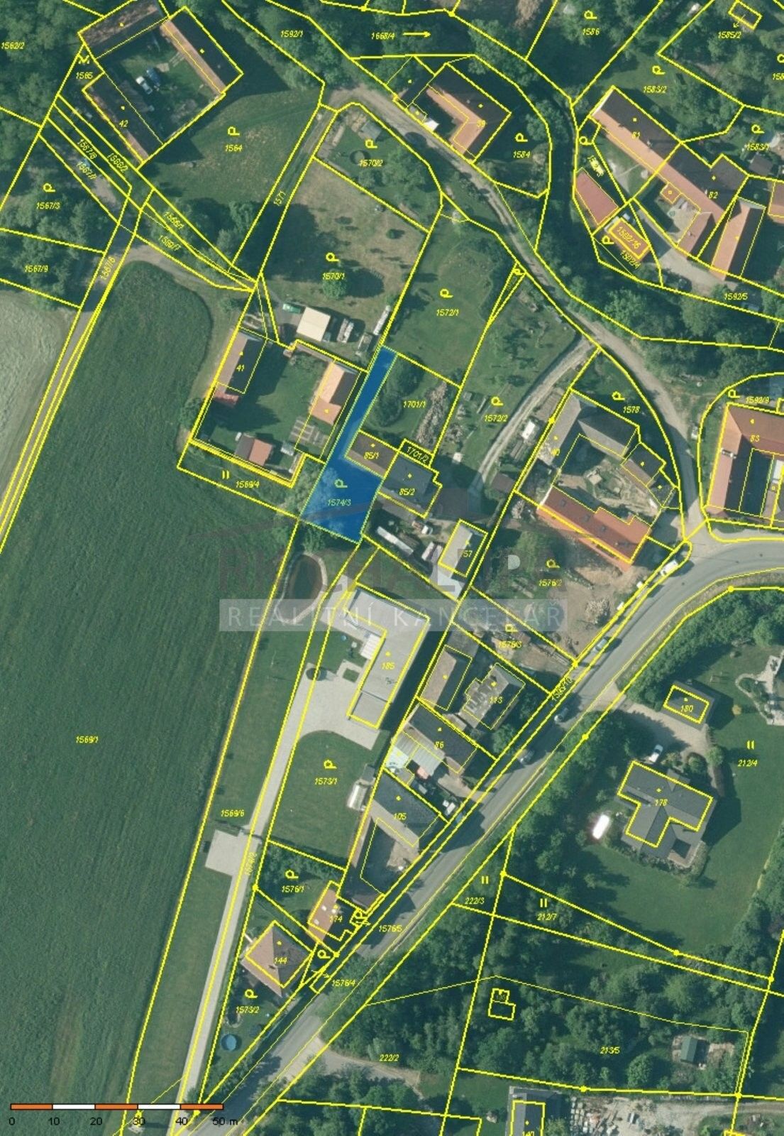 Prodej pozemek pro bydlení - Hůrky, Lišov, 1 531 m² - 5