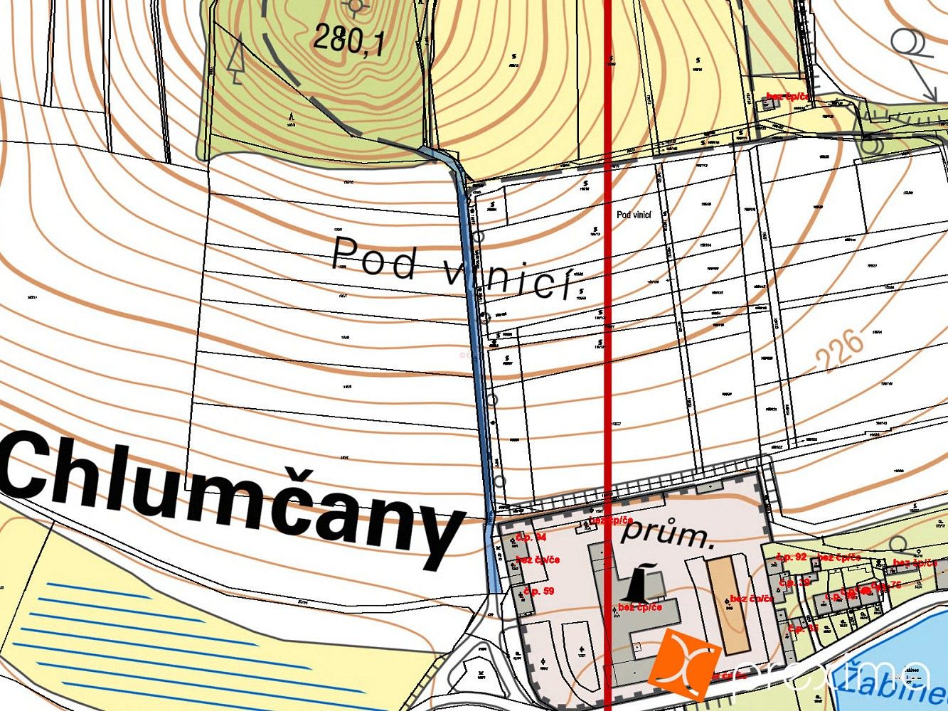 Pozemek · Chlumčany, okres Louny, Ústecký kraj - 3