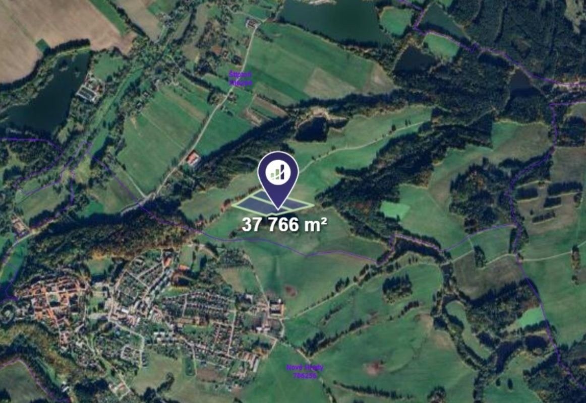 Prodej louka - Nové Hrady, 3 493 m²