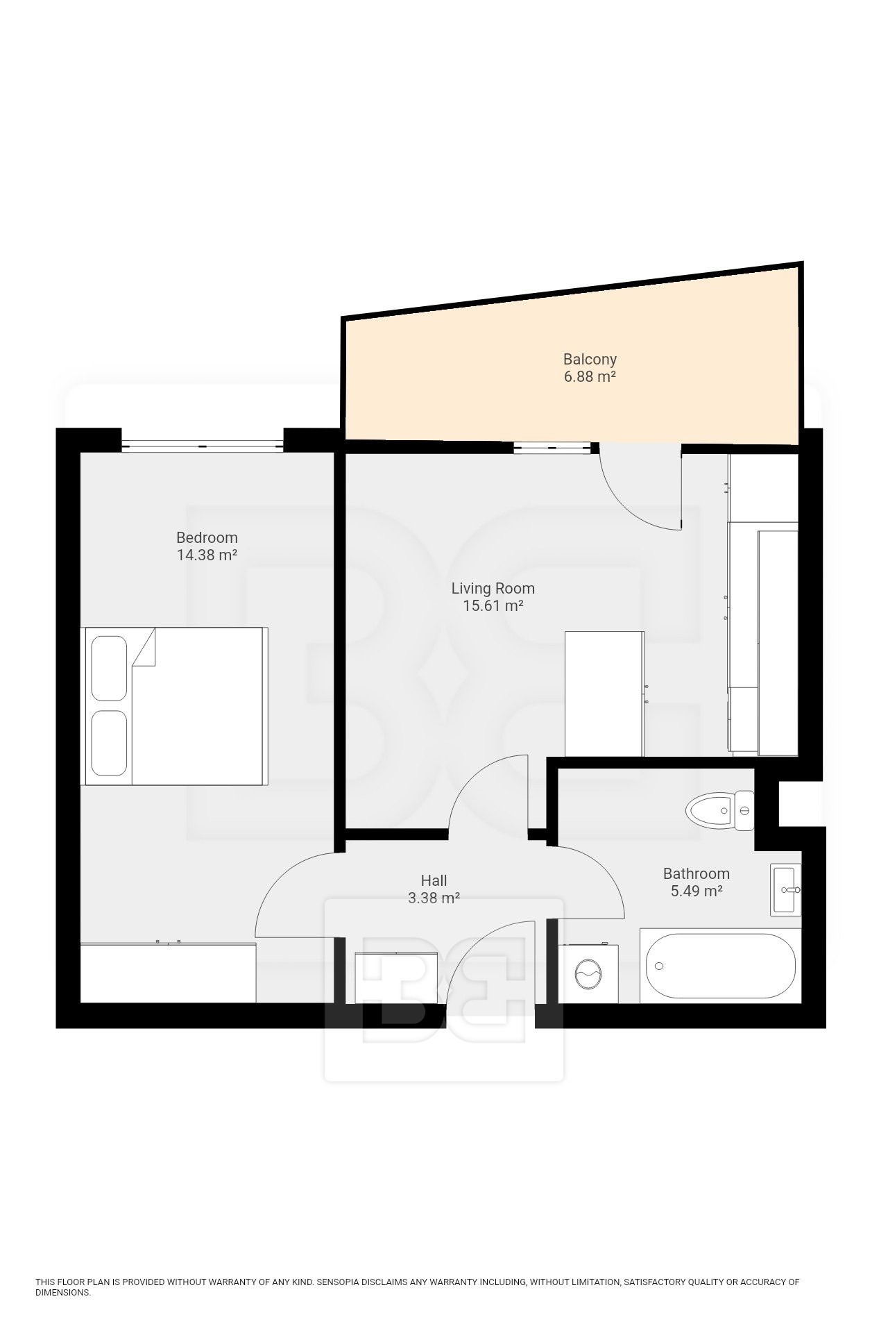 Byt 2+kk · 40 m² · U Kasáren 1382, Mladá Boleslav III - 3