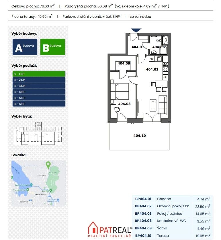 2+kk, Ondrova, Brno Kníničky, 143 m² - 2