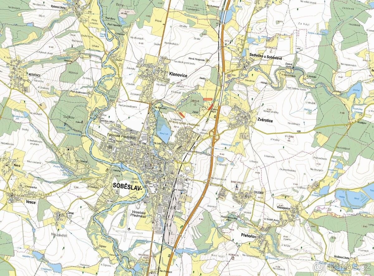 Pozemky pro bydlení, Soběslav, 392 01 - 2