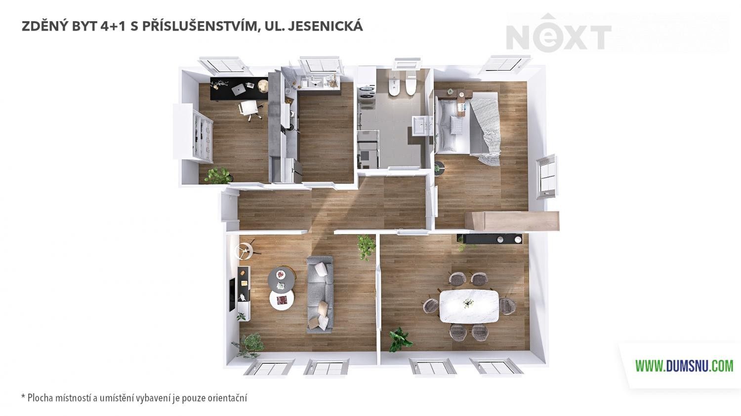 Prodej byt 4+1 - Jesenická, Šumperk, 90 m²