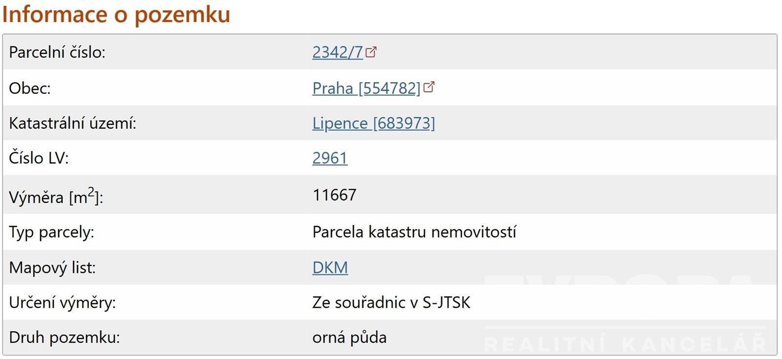 Komerční pozemek · Nad žlábkem  , Praha Lipence - 4