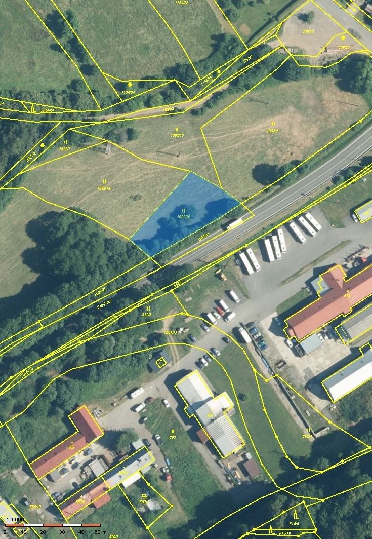 Zemědělské pozemky, Vsetín, 755 01, 1 164 m²